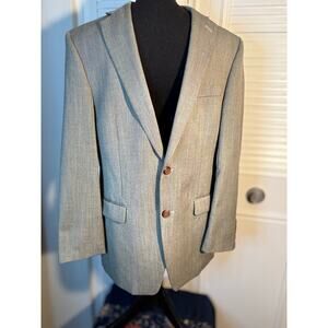 RALPH LAUREN by Macy’s Vintage Men's Suit Coat 38R Gray Two Button